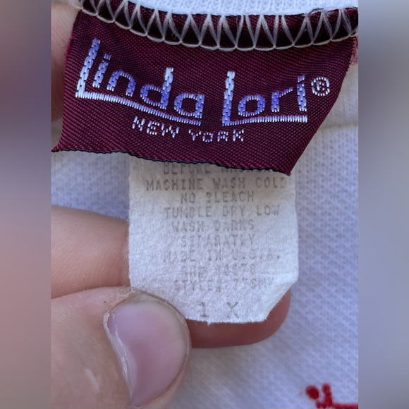 Vintage 80s/90s Linda Lori New York Ugly Sweater Christmas Puff Print Crewneck - Picture 3 of 8